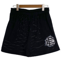 Eric Emanuel エリック エマニエル EE BASIC BLACK SKYLINE SHORTS メッシュ ショーツ ブラック Size XL 福生店