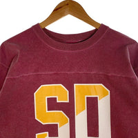 STANDARD CALIFORNIA スタンダードカリフォルニア ヘビーウェイト フットボールロゴTシャツ バーガンディー Size L 福生店