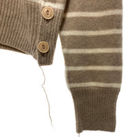 MASU エムエーエスユー 19AW PABLO SWEATER パブロ ウール ボーダーニットセーター ベージュ ホワイト MUFW-KN0291 Size 46 瑞穂店