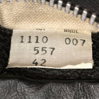 Schott ショット 557 DUROJAC レザー シングルライダースジャケット ブラック 逆ハの字 size42 瑞穂店