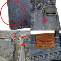 90's Levi's リーバイス 501 テーパードデニムパンツ インディゴ 93年 USA製 ペンキ Size 34×32 福生店