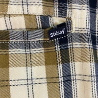 STUSSY ステューシー AUTHENTIC チェック ハーフパンツ イエロー size32 瑞穂店