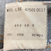 Levi's リーバイス 501XX 47501-0117 ボタン裏555 バレンシア工場 00年 47年BIGE復刻 デニムパンツ インディゴ size31 瑞穂店