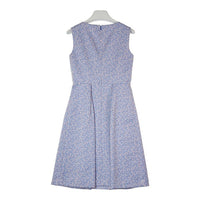 ANAYI アナイ スモールフラワープリント タックワンピース ブルー size36 瑞穂店