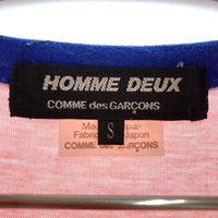 COMME des GARCONS HOMME DEUX コムデギャルソンオムドゥ DK-T001 AD2022 マルチカラー 切替Tシャツ ピンク sieS 瑞穂店