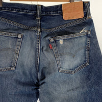 90's LEVI'S リーバイス 501XX 紙パッチ デニムパンツ ジーンズ インディゴ 555 復刻 97年米国製 Size 32×36 福生店