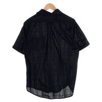 GANGSTERVILLE ギャングスタービル コットン 半袖 チェックシャツ ブラック 同色 GSV-16-SS-31 Size L 福生店