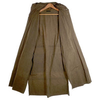 The Viridi-anne ザヴィリジアン コットン リネン フーデッド ロングコート バックプリント カーキ VI-2856-06-CA Size 2 福生店