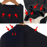 FOG ESSENTIALS エッセンシャルズ フロントアーチラバーロゴプリント モックネック ロングスリーブTシャツ ブラック Size M 福生店