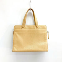 CHANEL シャネル キャビアスキン ロゴ ハンド トートバッグ ベージュ 瑞穂店