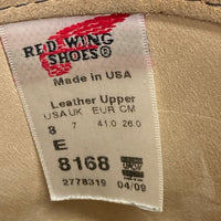 RED WING レッドウィング 8168 PECOS 09年 ペコスブーツ ラフアウト ベージュ sizeUS8 瑞穂店