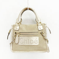 Chloe クロエ チェーンデザイン ハンドバッグ ゴールド ※スレ・汚れあり 瑞穂店