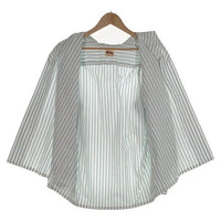 Billy A STORE ROBOT ビリー アストアロボット ストライプ コットンシャツ ホワイト ミントグリーン 日本製 Size M-L 相当 福生店