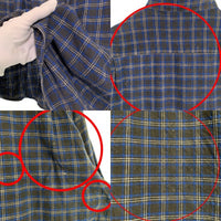 80-90's SEARS シアーズ ボタンダウン フランネルチェックシャツ ブルー Size XL 福生店