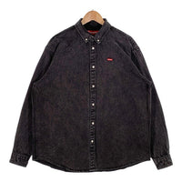 SUPREME シュプリーム 24SS Small Box Shirt スモールボックス シャツ デニム ボタンダウン ウォッシュドブラック Size L 福生店