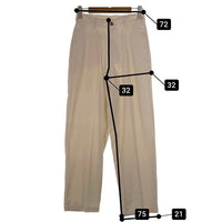 80's STUSSY ステューシー リネン コットン テーパードスラックス アイボリー USA製 黒タグ Size 28 福生店