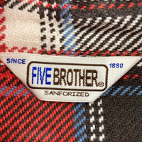 FIVEBROTHER ファイブブラザー 151860 ネルシャツ レッド sizeL 瑞穂店