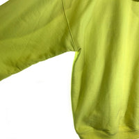 VETEMENTS ヴェトモン Logo-Printed Hoodie フロントロゴプリント プルオーバースウェットパーカー イエロー 蛍光 オーバーサイズ UE51TR820Y Size XS 福生店