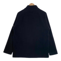BURBERRY BLACK LABEL バーバリー ブラックレーベル ジップアップ フリースジャケット ノヴァチェック ブラック BMV82-921-47 Size 3 福生店