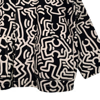 H&M エイチアンドエム Keith Hering キースヘリング コットン カバーオール ブラック ホワイト Size US XL 福生店