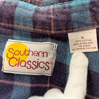 Southern Classics サウザンクラシックス フランネルシャツ グリーン ボックスシルエット Size XL 福生店