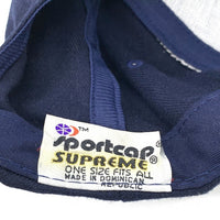 90's ERIC HAZE エリック・ヘイズ 6パネルキャップ ネイビー オーバルロゴ刺繡 Sportcap 福生店