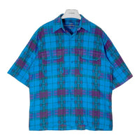 PENDLETON ペンドルトン USA製 半袖 チェックシャツ ブルーxパープル sizeM 瑞穂店