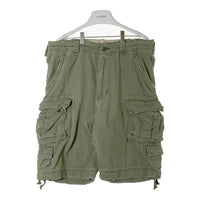 ABERCROMBIE&FITCH アバクロンビー&フィッチ 加工 カーゴ ハーフパンツ カーキ sizeW33 瑞穂店