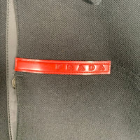 PRADA SPORT プラダスポーツ 鹿の子 ポロシャツ 半袖 ブラック Size L 福生店