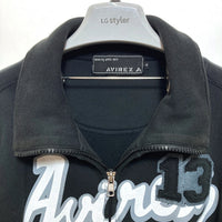 AVIREX アヴィレックス 6163234 ビッグロゴ スウェット ブルゾン ブラック sizeXL 瑞穂店