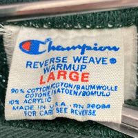 Champion チャンピオン USA製 トリコタグ リバースウィーブ LONGWOOD WRESTLING 3段 ラバープリント プルオーバーパーカー グリーン sizeL 瑞穂店