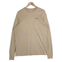 OFF-WHITE オフホワイト CARAVAGGIO ARROW カラヴァッジオ アロー プリント ロングスリーブTシャツ ダークサンド OMAB064S22JER004 Size L 福生店