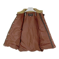 SUGAR CANE シュガーケーン SC12340 LATHER YOKE DOWN VEST レザーヨーク ダウンベスト ブラウン sizeXL 瑞穂店