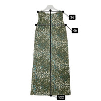 GRANDMA MAMA DAUGHTER グランドママドーター ノースリーブ 総柄 ワンピース グリーン size1 瑞穂店