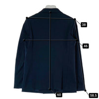 ROKU BEAUTY&YOUTH ロク ビューティーアンドユース ダブル テーラードジャケット ネイビー size38 瑞穂店