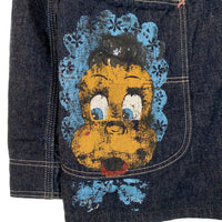 HELLER’S CAFE ヘラーズカフェ 1950's Military Art Denim Coverall デニムカバーオール アートプリント インディゴ Size 38 福生店