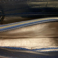 MICHAEL KORS マイケルコース レザー クロコ型押し 2way ハンド・ショルダーバック ネイビー 瑞穂店