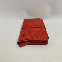 FURLA フルラ クロコ型押し 長財布 オレンジ 瑞穂店