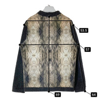 EMPORIO ARMANI エンポリオアルマーニ 毛皮プリント ニット セーター グレー sizeL 瑞穂店