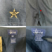 90-00's STUSSY ステューシー チノツイル カーゴパンツ ネイビー バングラデシュ製 紺タグ Size 30 福生店