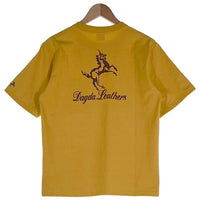 Dagda Leathers ダグダレザーズ プリント ポケットTシャツ 袖刺繡 マスタード 旧マッコイ 滝沢氏 2 Size M 福生店