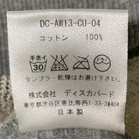 DISCOVERED ディスカバード キルティング 半袖スウェットトレーナー グレー DC-AW13-CU-04 Size 2 福生店