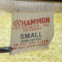 Champion チャンピオン 60's C中ランタグ Vネック 半袖スウェットシャツ イエロー sizeS 瑞穂店
