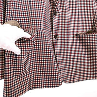 Brooks Brothers ブルックスブラザーズ ウール チェック柄 2B テーラードジャケット レッド ネーム入り Size 42R 福生店