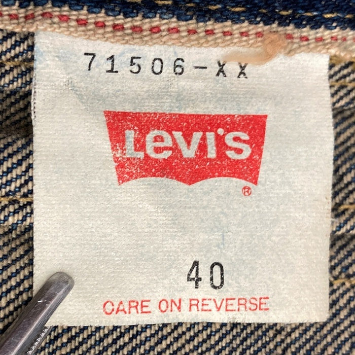 Levi's リーバイス 71506-XX ボタン裏J22 日本製 97年 BIGE復刻
