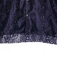 Needles ニードルズ JO153 C.O.B.One-Up Shirt-Burnout velvet 長袖 ベルベット オープンカラーシャツ パープル sizeM 瑞穂店
