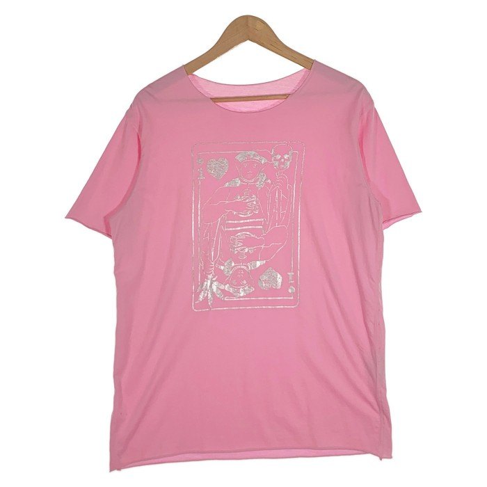 lucien pellat-finet ルシアンペラフィネ トランプ プリント カットオフTシャツ ピンク Size M 福生店