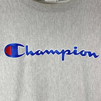 Champion チャンピオン リバースウィーブ 胸ワッペン スウェットトレーナー グレー size3XL 瑞穂店
