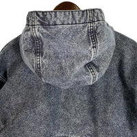 Woolrich ウールリッチ CORDURA DUCK ANORAK コーデュラ ダック アノラックフーディー ケミカルウォッシュ インディゴブラック コットン ナイロン WJOU0158 Size L 福生店