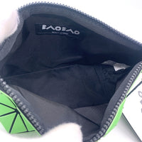 BAO BAO ISSEY MIYAKE バオバオイッセイミヤケ PVC ポーチ マルチケース ライムグリーン タグ付 福生店